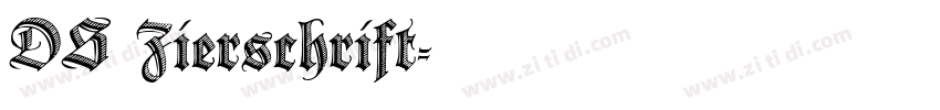 DS Zierschrift字体转换